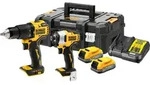 DEWALT 2er Akku Kombopack XR 18V + 2 Powerstack Akkus + Schnellladeger&auml;t IV -