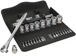 Wera 8100 SB 10 Zyklop Metal-Knarrensatz, Durchsteckvierkant, 3/8"-Antrieb, z&ouml;llig,