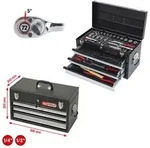 KS Tools 1/4"+1/2" CHROMEplus Universal-Werkzeug-Satz, 99-tlg - 918.0200