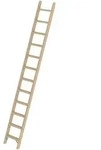 Munk Stufen-Anlegeleiter Holz ohne Traverse - 033712
