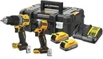 DEWALT 2er Akku Kombopack XR 18V + 2 Powerstack Akkus + Schnellladeger&auml;t II -