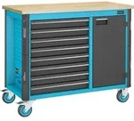 HAZET Fahrbare Werkbank Schubladen 8 x 81 x 522 x 398 mm - 179NW-8