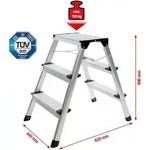 KS Tools Aluminium-Stufen-Stehleiter - 800.0965