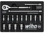 Wiha Ratschenschl&uuml;ssel Set 1/4 zoll 16-teilges Set in Schaumeinlage - 44683