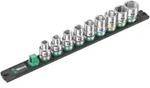 Wera Nuss-Magnetleiste C Imperial 1 Zyklop Steckschl&uuml;sseleinsatz-Satz, 1/2"-Antrieb,