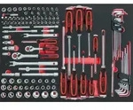 KS Tools 1/4"+3/8 SCS Steckschl&uuml;ssel-Satz, 118-tlg in 1/1 Systemeinlage - 711.0118