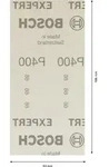 Bosch EXPERT M480 Schleifnetz f&uuml;r Schwingschleifer, 93 x 186mm, 50-tlg., K400 -