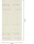 Bosch EXPERT M480 Schleifnetz f&uuml;r Schwingschleifer, 93 x 186mm, 50-tlg., K120 -