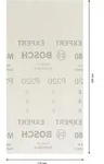 Bosch EXPERT M480 Schleifnetz f&uuml;r Schwingschleifer, 115 x 230mm, 50-tlg., K32 -