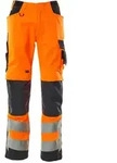 MASCOT Hose mit Knietaschen SAFE SUPREME Hi-vis Orange / Schwarzblau 46 -