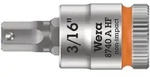 Wera 8740 A HF Zyklop Bitnuss + 1/4"-Antrieb + Haltefunktion f&uuml;r