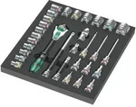 Wera 9722 Schaumstoffeinlage 8000 C Zyklop 1/2" Knarre Set 1, 31-teilig - 05150112001