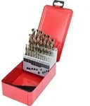 KS Tools HSS-G Co 5 Spiralbohrer-Satz, Stahlblechkassette, 25-tlg, 1-13mm - 330.3613