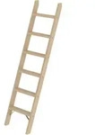 Munk Stufen-Anlegeleiter Holz ohne Traverse - 033706