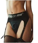 Strap-On-Me Rebel Harness Tanga mit Strumpfhaltern - Schwarz - 2XL