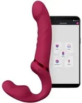 Lovense Lapis Doppelendiger Vibrierender Tr&auml;gerloser Strap-on - Pink