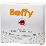 Beffy Oral Dams Latex-Lecktuch 2 Stk - Weiss