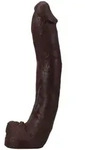 Doc Johnson Dredd UltraSkyn Dildo 34 cm - Braun