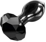 Icicles No 78 Glas Analplug 9 cm - Schwarz