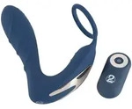 You2Toys Vibrierender Prostatastimulator mit Penisring 14 cm - Blau