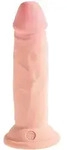 King Cock Plus Triple Density Dildo 17,7 cm mit Saugnapf - Beige