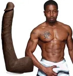 Doc Johnson Signature Cocks Isiah Maxwell UltraSkyn Dildo 26 cm - Braun