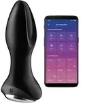 Satisfyer Rotator Plug 2+ Rotierender Vibrierender Analplug 13,2 cm - Schwarz