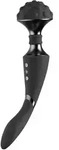 Vive Shiatsu Biegsamer Magic Wand Vibrator - Schwarz
