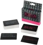 Bedroom Commands Sex-Spielkarten - Schwarz