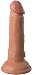 King Cock Elite Dual Density Silikondildo 18 cm mit Saugnapf - Beige