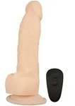 Naked Addiction Rotierender und Vibrierender Dildo 20 cm - Beige