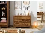 Sideboard Sheesham 110x45x80 braun lackiert ANCONA #120