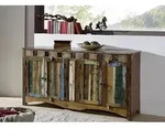 Sideboard Altholz 178x42x88 mehrfarbig lackiert NATURE OF SPIRIT #40