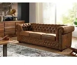 Sofa 203x86x72 braun CHESTERFIELD
