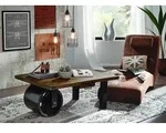 Couchtisch Mango 110x80x43 braun lackiert RAILWAY #405