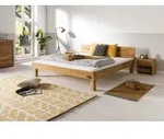 Bett Wildeiche 180x200x70 natur ge&ouml;lt TomMe #105
