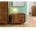 Sideboard Sheesham 90x40x75 hellbraun lackiert MAILAND #100