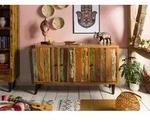 Sideboard Altholz 150x45x86 mehrfarbig lackiert SIXTIES #111