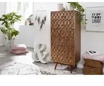 Kommode Akazie 53x42x125 natur lackiert MOSAYK #108