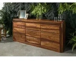 Sideboard Sheesham 185x40x80 walnuss gewachst TORONTO #202