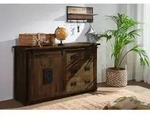 Sideboard Mango 140x45x85 braun lackiert RAILWAY #421