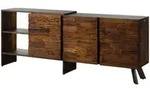 Sideboard Akazie / Altholz 205x40x83 braun lackiert SEVILLA #11