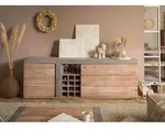Sideboard Akazie 215x45x75 beige lackiert Amsterdam #129