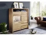 Highboard Akazie 131x45x147 natur lackiert PURE ACACIA #703