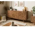 Sideboard Akazie 160x42x75 Akazie natur lackiert MOSAYK #110
