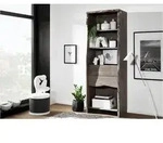 Regal Akazie 71x45x204 grau lackiert PURE ACACIA #409