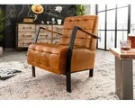 Sessel Echtleder 64x76x83 cognac IRON LABEL #13