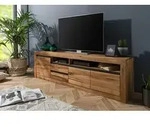 TV-Board Wild-/ Zerreiche 185x45x55 Eiche natur ge&ouml;lt MONTREUX #130
