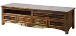 TV-Board Altholz 180x55x50 mehrfarbig lackiert NATURE OF SPIRIT #133