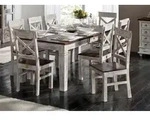 Esstisch Mango / Akazie 210x100x78 wei&szlig; gewachst CASTLE-ANTIK #112